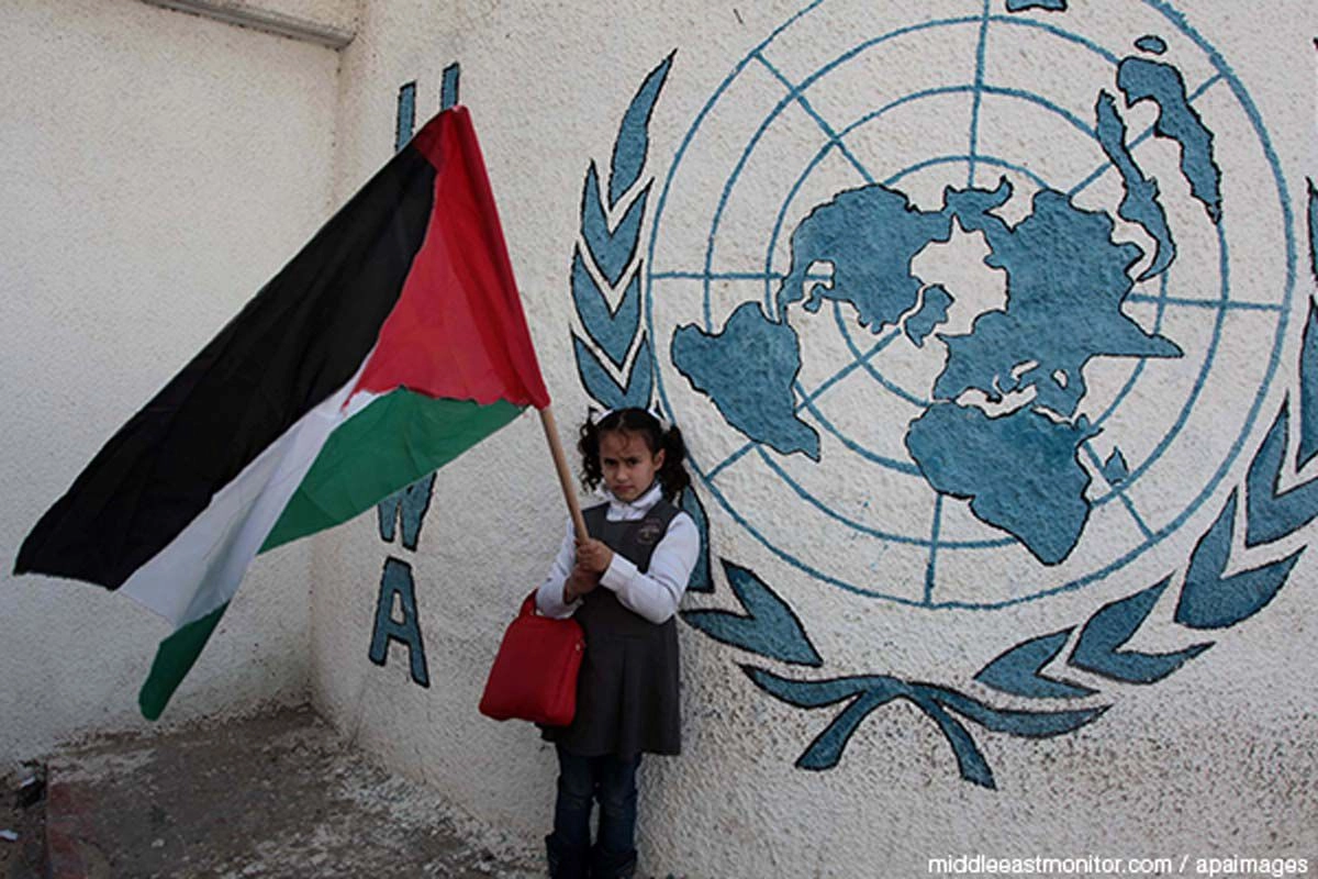 Foto del comité UNRWA.